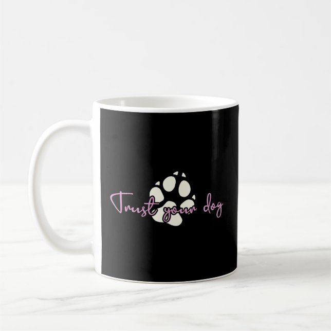 Lita på ditt Hund Trainer Hund Agilitet Nsework K9 Kaffemugg (Vänster)