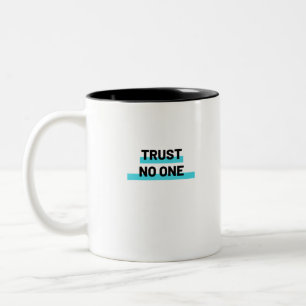 Lita på en Slogan Två-Tonad Mugg