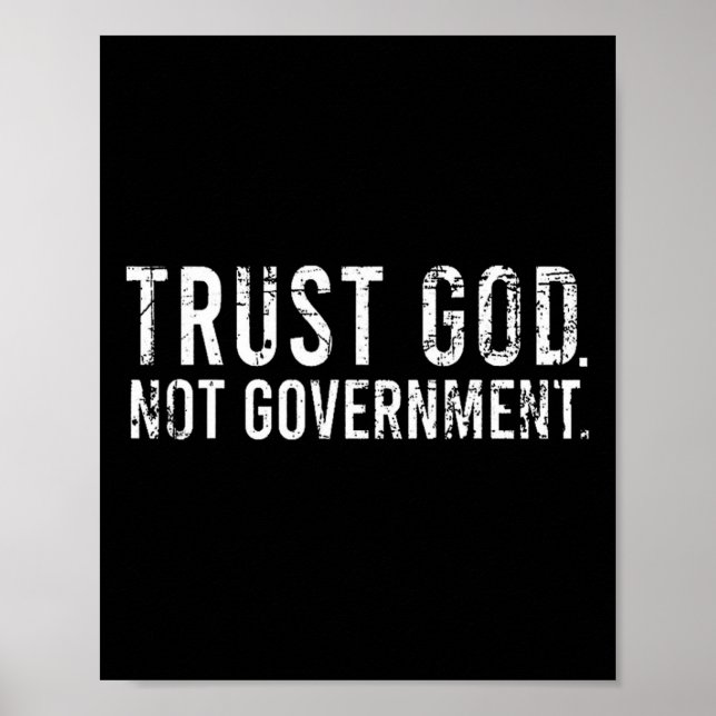 Lita på Gud ej regering Poster (Framsidan)