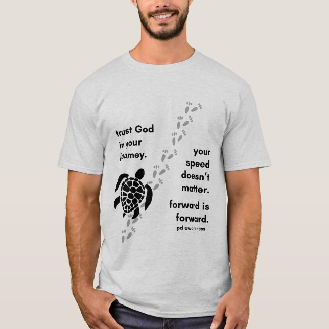 Lita på Gud i din resa T-Shirt MANAR (Framsida)