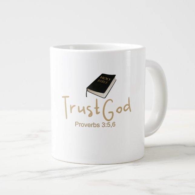 Lita på Gud Jumbo Mugg (Framsida höger)