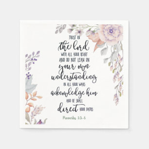 Lita på Herren blomma Pappersservett