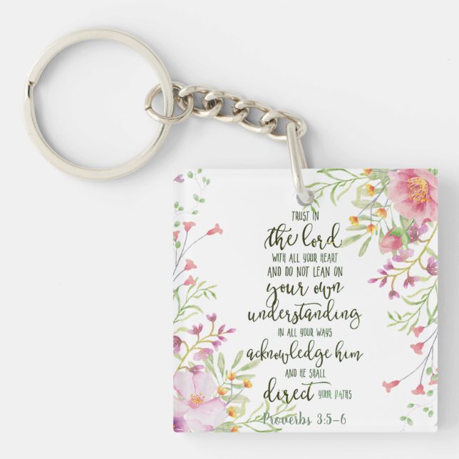 Lita på Herren blommig  (Framsidan)