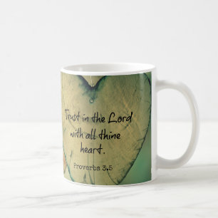 Lita på Herren med all hjärtbibel Verse Kaffemugg