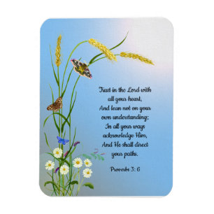 Lita på Herren med ditt hjärta Bible Verse Magnet