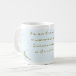 Lita på Herren Ordspråks Kalligrafi Mugg