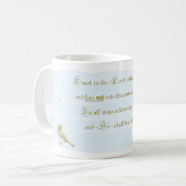 Lita på Herren Ordspråks Kalligrafi Mugg