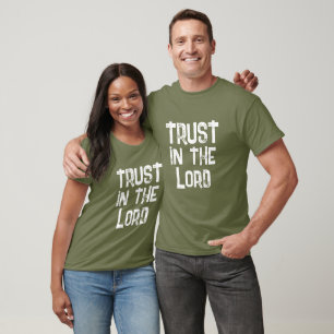 Lita på Herren QR-kod Gud är trofast T Shirt
