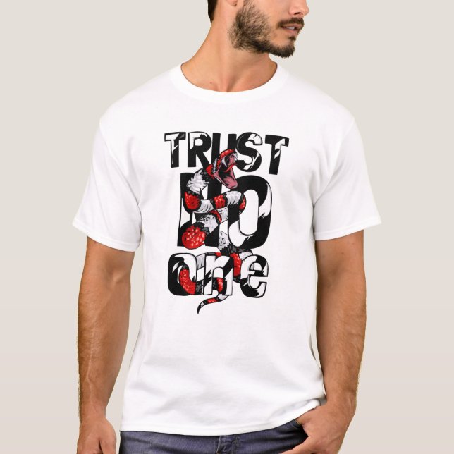 Lita på ingen, men jag tror inte på någon t shirt (Framsida)