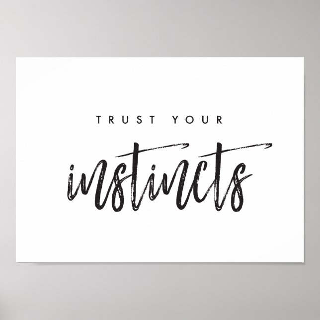 Lita på instinkten poster (Framsidan)