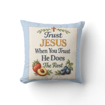 Lita på Jesus - Tro Kastkudde