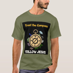 Lita på Komassan - Följ Jesus kristna t-shirt