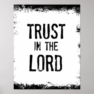 Lita på Lord Bible Verse Poster
