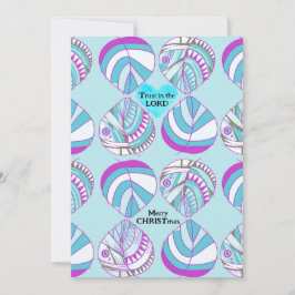 Lita på Lord Fish Lövs Lila Himmel jul Julkort