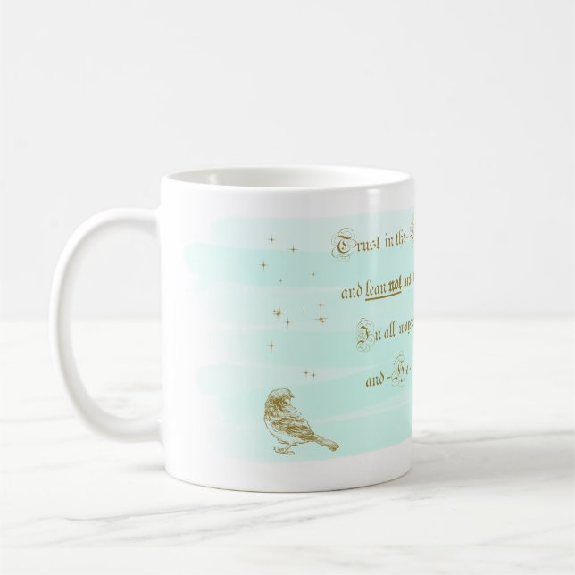Lita på Lord Proverbs Aqua Kaffemugg (Vänster)