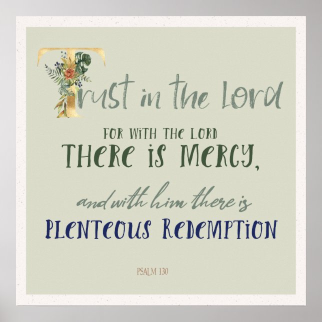 Lita på Lord Psalm 130 Poster (Framsidan)