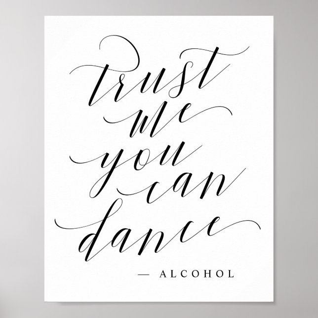 Lita på mig att du kan dansa - Alkohol efter Party Poster (Framsidan)