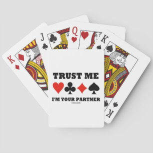 Lita på mig att jag är din partner (Bridge Card Ko Spelkort