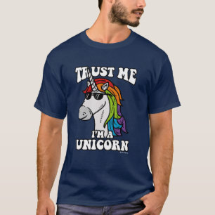 Lita på mig att jag är en enhörning t shirt