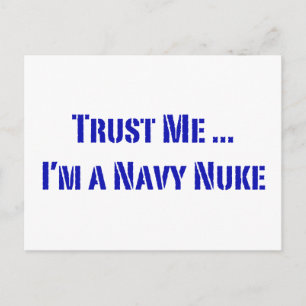 Lita på mig att jag är en marin nuke vykort