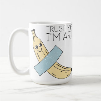 Lita på mig att jag är konst, Banana med band Kaffemugg