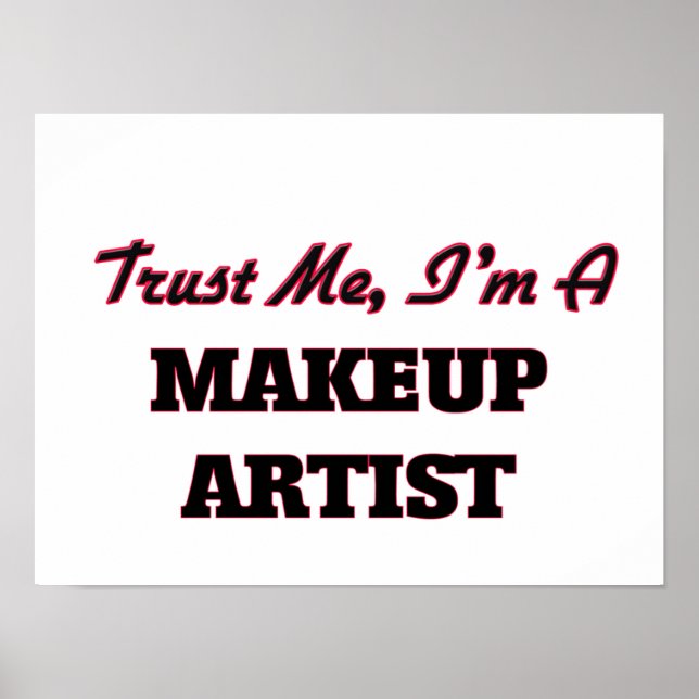 Lita på mig att jag är makeup Artist Poster (Framsidan)