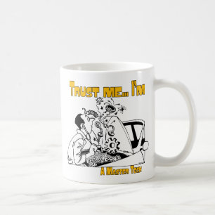 Lita på mig autokemisk huvudteknik kaffemugg