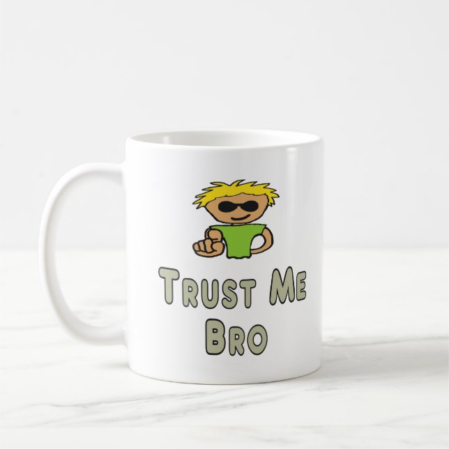 Lita på mig bror kaffemugg (Vänster)
