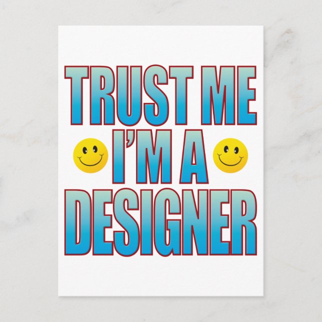 Lita på mig Designer Life B Vykort (Framsida)