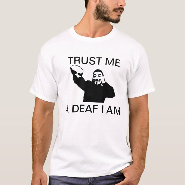 LITA PÅ MIG EN DÖV MIG FÖRMIDDAGT-TRÖJA T-SHIRT (Framsida)