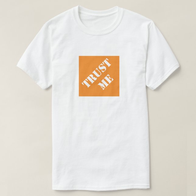 Lita på mig från Pappa Humous Fars dag Gift Idea T Shirt (Design framsida)