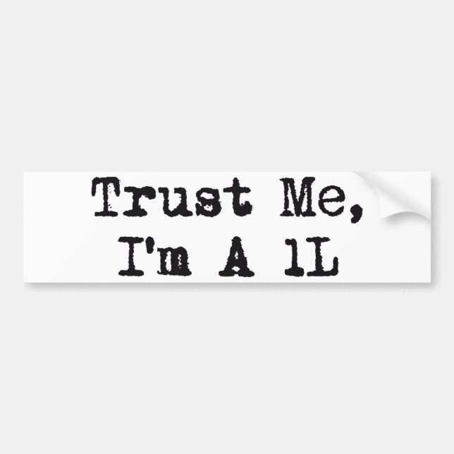 Lita på mig, I-förmiddag A 1L Bildekal (Framsidan)