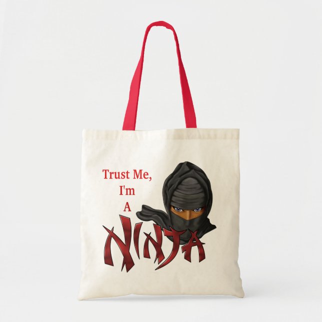 Lita på mig I-förmiddagen en Ninja Tygkasse (Framsidan)