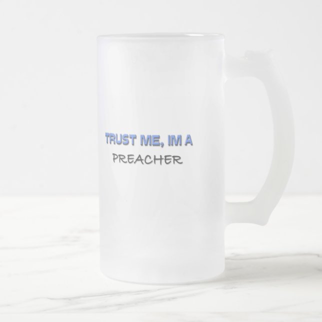 Lita på mig I-förmiddagen en Preacher Frostat Ölglas (Höger)