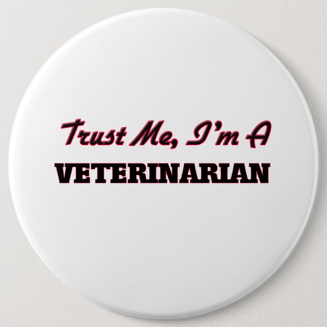 Lita på mig I-förmiddagen en veterinär Knapp (Framsida)
