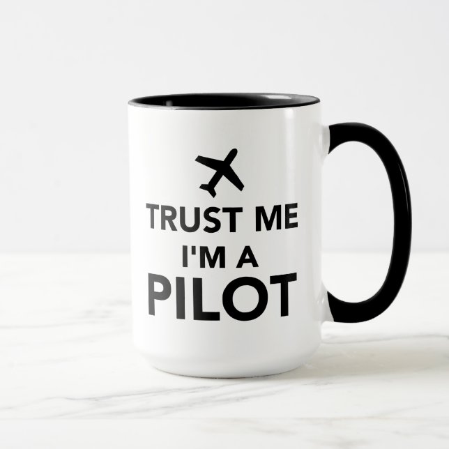 Lita på mig I-förmiddagen ett pilot- Mugg (Höger)