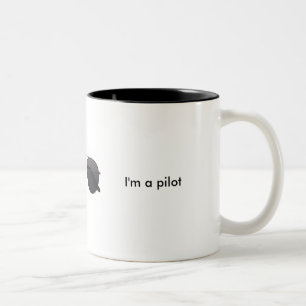 Lita på mig I-förmiddagen ett pilot- Två-Tonad Mugg