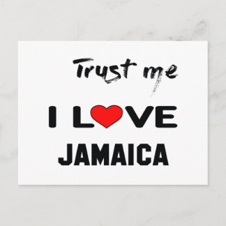 Lita på mig i kärlek Jamaica. Vykort