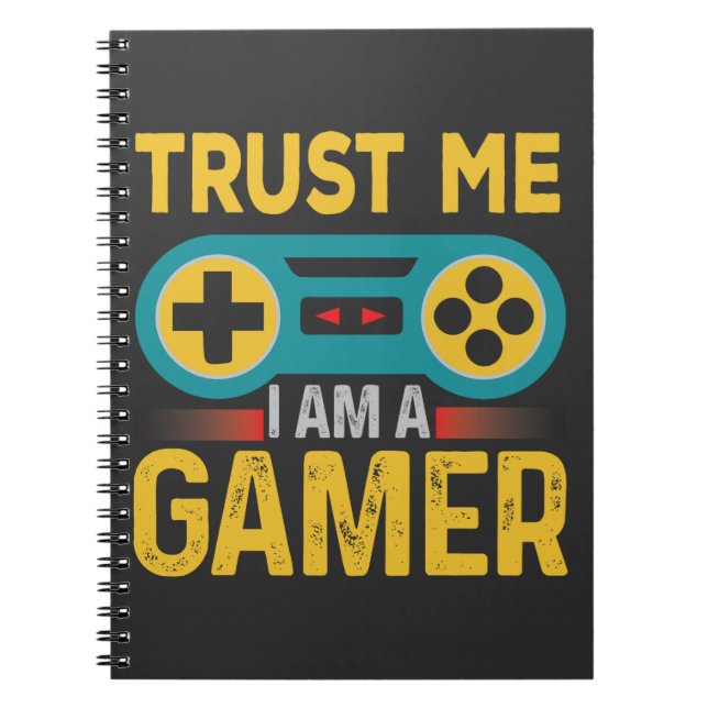 Lita på mig, Iam A Gamer, Lusnyspelsoffert Anteckningsbok (Framsidan)