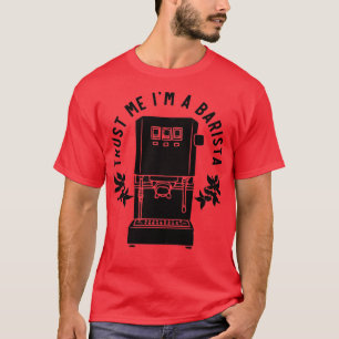 Lita på mig Im A Barista Proud Barista Black T Shirt