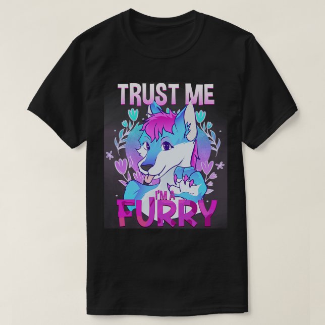 Lita på mig Im a I Hårig Cosplay Fandom 12 T Shirt (Design framsida)