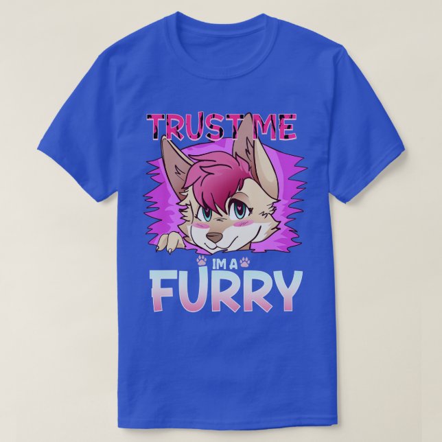 Lita på mig Im a I Hårig Cosplay Fandom 14 T Shirt (Design framsida)