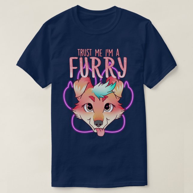 Lita på mig Im a I Hårig Cosplay Fandom 14 T Shirt (Design framsida)