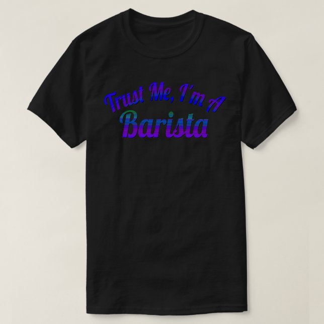 Lita på mig ix27m a barista 8 t shirt (Design framsida)