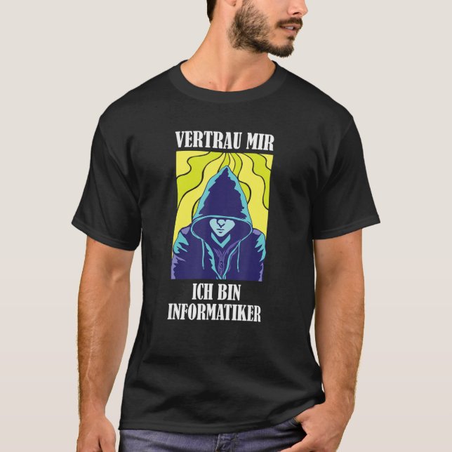 Lita på mig, jag är datorforskare t shirt (Framsida)
