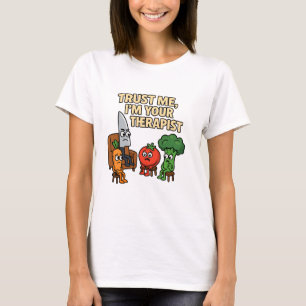 Lita på mig, jag är din terapeut - Lustigt Tecknad T Shirt