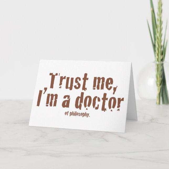 Lita på mig, jag är doktor.. kort (Framsida)