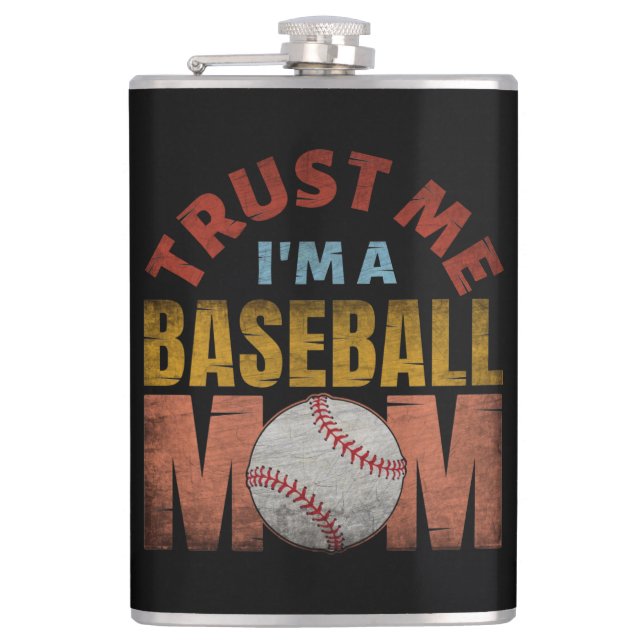 LITA PÅ MIG JAG ÄR EN BASEBALLMAMMA FICKPLUNTA (Framsidan)