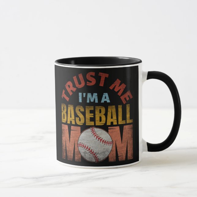 LITA PÅ MIG JAG ÄR EN BASEBOLL MAMMA MUGG (Höger)