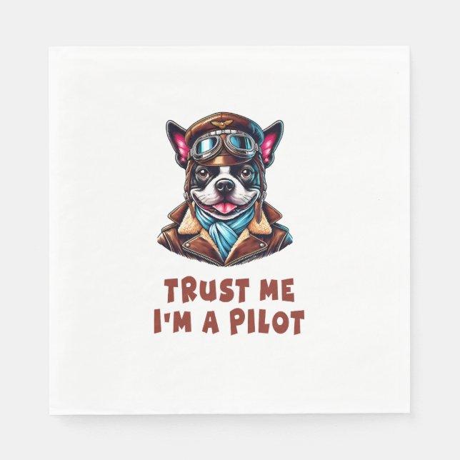Lita på mig, jag är en pilot pappersservett (Framsidan)